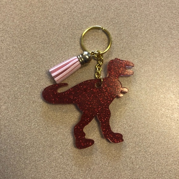 Hand Crafted Accessories - Handmade Dinosaur Keychain